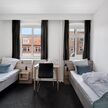 Twin bed dobbeltværelse på Hotel Ansgar, Esbjerg