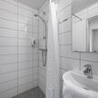 Badeværelse på enkeltværelse på Hotel Ansgar, Esbjerg