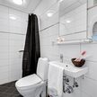 Badeværelse på comfort dobbeltværelse på Hotel Ansgar, Esbjerg